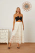 'Milena' Ruched High Waist Tiered Skirt - Celes Fashion